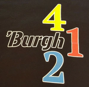 Pittsburgh Steelers The 'Burgh 412 T Shirt Medium NFL EUC Limited Ed INV1603 - Picture 1 of 7