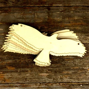 10x Wooden Acurate Soaring Buzzard Craft Shape 3mm Ply Birds Shape - Picture 1 of 5
