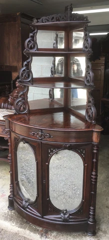 ROSEWOOD ROCOCO CORNER ETAGERE Cover