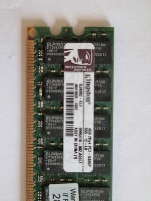 Kingston Server Memory 4gb Pc2 5300p - Image 1 of 2