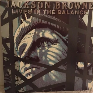 JACKSON BROWNE LP LIVES IN THE BALANCE - Picture 1 of 6
