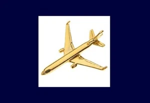 New! Clivedon CL-MD11 Gold plated pewter McDonnell Douglas MD-11 lapel pin - Picture 1 of 1