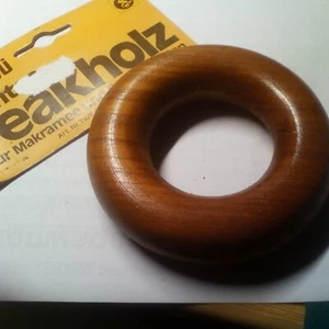 Teakholz Ring 90 x 44 x 25 mm - Bild 1 von 2