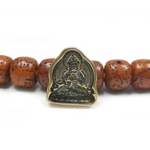 Handmade Tibetan Mala Prayer Beads Pendant,Mini Vajrasattva Tsa Tsa Mold Pendant - Picture 1 of 10