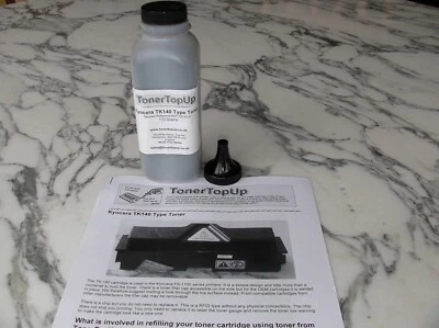 Garrafa de refil de toner para Kyocera FS-1100 TK-140 TK-142 Utax LP3128 Copystar - Imagem 1 de 2