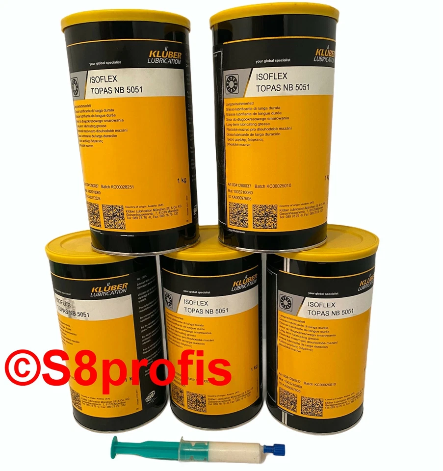 Klüber Isoflex Topacio NB 5051 Grasa 12g. para proyectores, proyectores de películas,