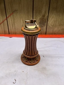Vintage Carved Wooden Table Top Lighter Striker Not Aligned - Picture 1 of 14