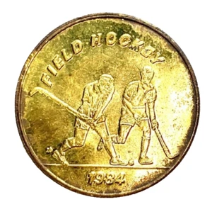 Los Angeles SCRTD California Field Hockey Transit Token Coin Brass 1984 Olympics - Bild 1 von 3