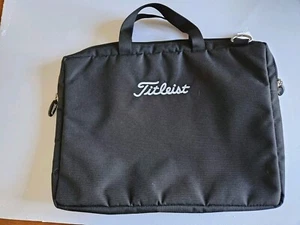 Titleist Golf Travel Gear Computer Sleeve Black Messenger Bag New Condition - Picture 1 of 3