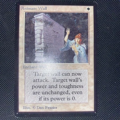 English - MTG Animate Wall - LP - Rare, Vintage - Limited Edition Beta (1993) - Image 1 of 2