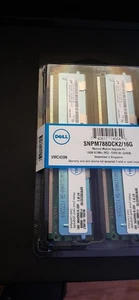 New Genuine Dell SNPM788DCK2/16G 16GB PC2-5300F Server Memory Kit - Picture 1 of 1
