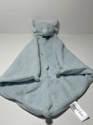 Angel Dear Blue ELEPHANT Peluche Lovey Manta de Seguridad Esquinas Anudadas Bebé Foto 1 de 4