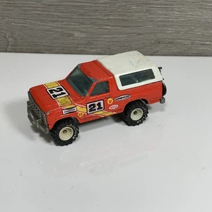 De colección Hot Wheels 1980 Real Riders rojo Ford Bronco #21 con motocicleta - Imagen 1 de 7