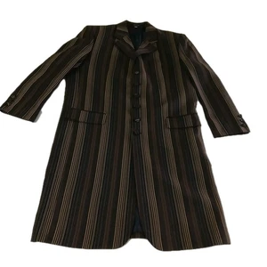 Successo Uomo Blazer Herren 42R braun erdfarben gestreift lang Herbst Knopf Sakko - Bild 1 von 18