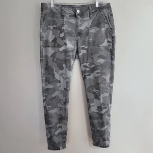 Utility by seven jeans size 12 grey camo mid rise grunge moto rocker alternative - Picture 1 of 14
