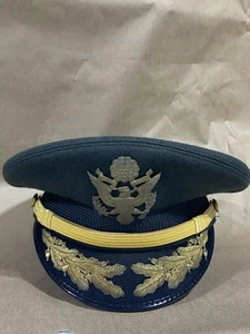 Vietnamkrieg Ära US Army Offizier Dienst Mütze grün Schirmmütze - Bild 1 von 9