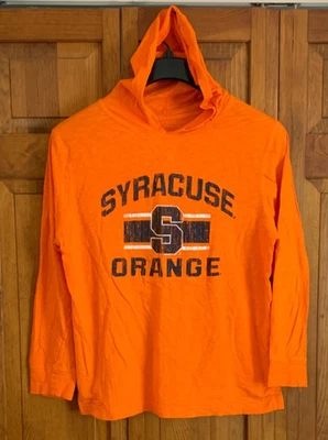 Men's Colosseum L/S "Syracuse Orange" Light-Weight Orange Hoodie Tag Size M - Image 1 of 4