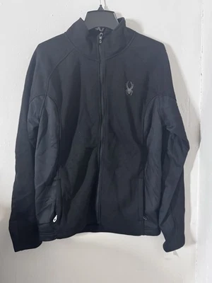 Men’s Spyder Foremost Full Zip Heavyweight Core Blk Sweater Jacket  L - Image 1 of 4