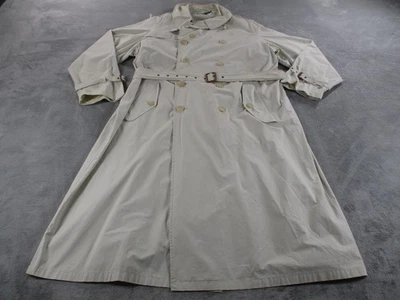 Gabardina vintage Ralph Lauren Park para hombre grande beige bolsillos con cinturón nailon HK Foto 1 de 4