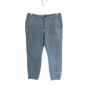 AMO Army Twist Cropped Cotton Hose in Washed Army Green Größe 26 - Bild 1 von 5