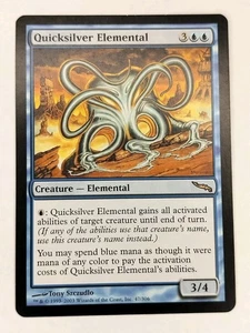 MTG Quicksilver Elemental Mirrodin Rare Lightly Played - Picture 1 of 7