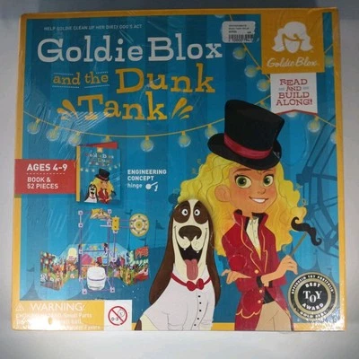 Goldie Blox & The Dunk Tank 2013 libro de ingeniería y juguete de construcción completo Foto 1 de 4