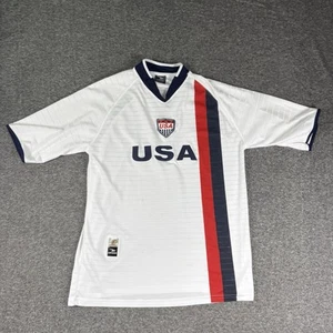 Drako Team USA Soccer Jersey One Size White Short Sleeve International Sports - Picture 1 of 13