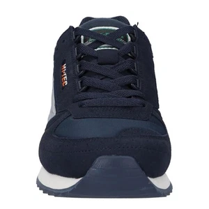 Scarpe Hi Tec Silver Shadow Navy leggere PU scamosciate tomaia per supporto con br - Foto 1 di 6