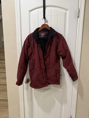Cabela’s Stillwater Supply Co. Burgundy Jacket Men’s Medium Nylon Shell Fleece - Image 1 of 4