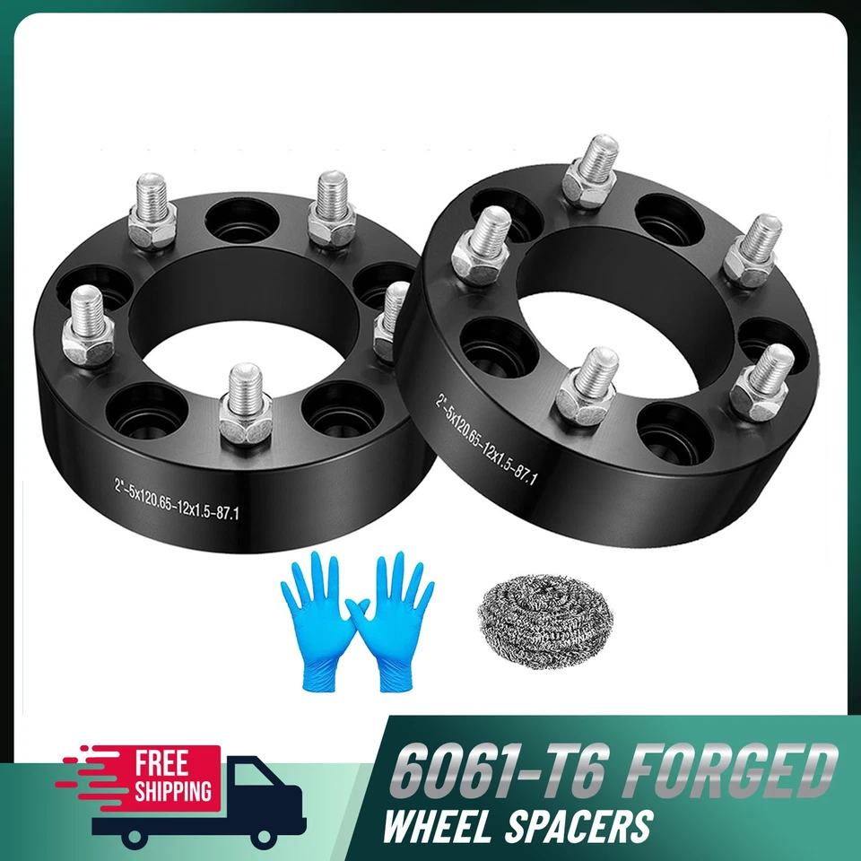 2PCS 2 Inch 5x4.75 Wheel spacers 12x1.5 For Pontiac Firebird 3.4L 1993-1995 - Image 1 of 4