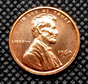 1969-S **UNC PROOF** Lincoln Memorial Cent - Picture 1 of 2