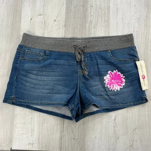 Pantaloncini corti junior Wishful Park blu grigio 2" basic tinta unita con coulisse  - Foto 1 di 9