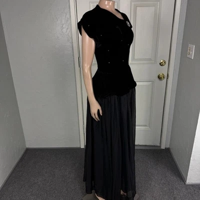 Vestido De Colección Años 80 90 Fiesta Disco Baile Para Mujer Formal Brillante Noche Baile de graduación D3-28 Foto 1 de 4