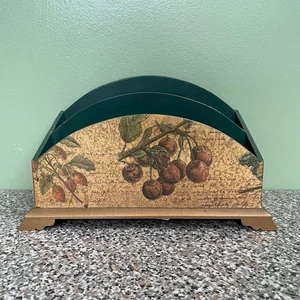 Vintage Wooden Magazine Rack Desk Top Style Caddy Organizer - Picture 1 of 11