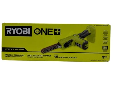 RYOBI ONE+ 18V 1/2 pulg. x 18 in. Herramienta de lijadora de banda solo PSD101B nueva Foto 1 de 4