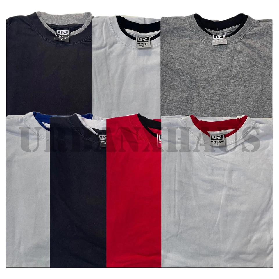 DREAM USA SHORT SLEEVE 2 TONE SHIRTS (S-4XL) - Image 1 of 1