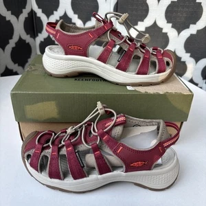 Nuovi sandali KEEN donna taglia 6 Astoria West impermeabili lavabili 1027166 Merlot - Foto 1 di 10