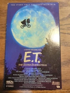 E.T. The Extra-Terrestrial Betamax Beta movie Spielberg Sci-fi 1982 Vintage - Imagen 1 de 4