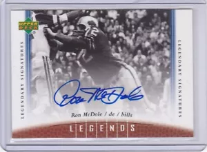 RON McDOLE BUFFALO BILLS 2006 UPPER DECK LEGENDS LEGENDARY AUTO AUTOGRAPH CARD - Picture 1 of 1