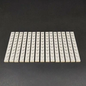 LEGO Light Bluish Gray Plates 1x10 Plate 4477 Lot of 15 - Picture 1 of 4