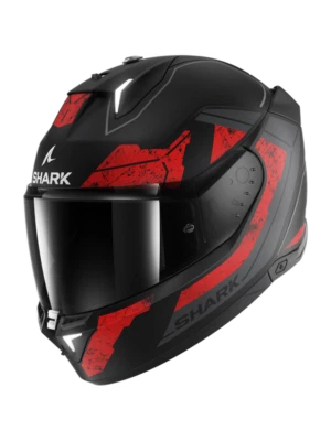 Casco Integral Shark Skwal i3 Rhad Mat Kur Negro Rojo Mate LED Tamaño S M L - Imagen 1 de 3