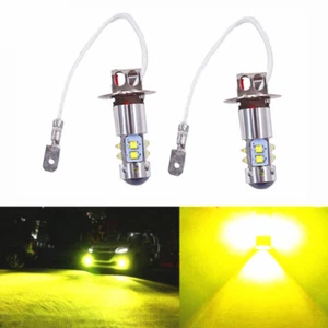 2x H3 10W HIGH POWER LED HEADLIGHT FOG DRIVING LIGHT BULBS CAR LAMP GLOBE - Picture 1 of 11