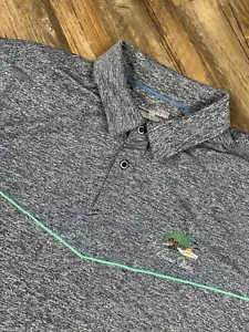 Under Armour Polo Shirt Men's XL Blue Heather Grand Hotel Logo Golf EUC Stretch - Picture 1 of 10