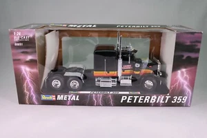 LE213 REVELL 08891 Camion 1/24 1:24 Tracteur Peterbilt 359 Carry Transit noir - Foto 1 di 6