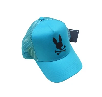 Psycho Bunny Men's Blue Atoll Liverpool Trucker Cap - Image 1 of 3
