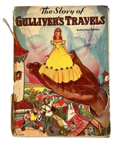 GULLIVER'S TRAVELS AUTHORIZED EDITION SAALFIELD PUBLISHING CO 1939, VINTAGE - Imagen 1 de 13