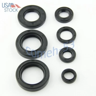 Engine Oil Seal Kit Set Seals For Yamaha DT125 DT175 MX175  YZ100 1977-81 Motor Foto 1 de 4