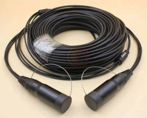 200M LC-LC UPC SM 4 Strand Armored Field TPU Optical Patch Cord Waterproof Head - Picture 1 of 6