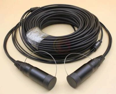 200M LC-LC UPC SM 4 Strand Armored Field TPU Optical Patch Cord Waterproof Head - Image 1 of 4