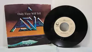ASIA- Only Time Will Tell 45 RPM Vinyl Record LP with Picture Sleeve - Picture 1 of 2